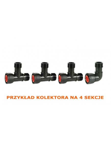 Trójnik SWIVEL M x M x F do elektrozaworów