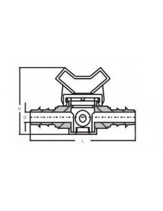 Zawór wcisk 20 x 20 mm PN4 2
