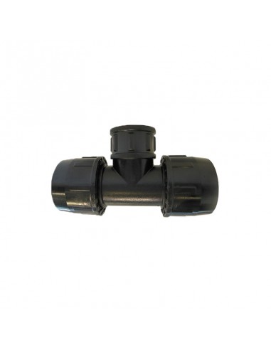 Trójnik QJ 32 x F3/4" x 32 - gwint wewnętrzny do rur PE w systemach nawadniania
