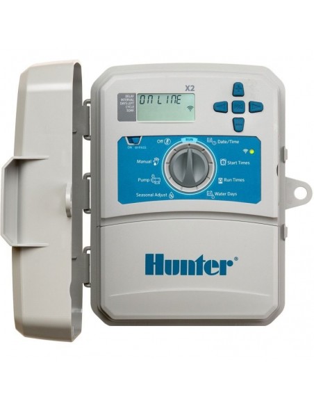 Sterownik nawadniania X2 8-sekcji firmy Hunter zewnętrzny Wi-Fi opcja
